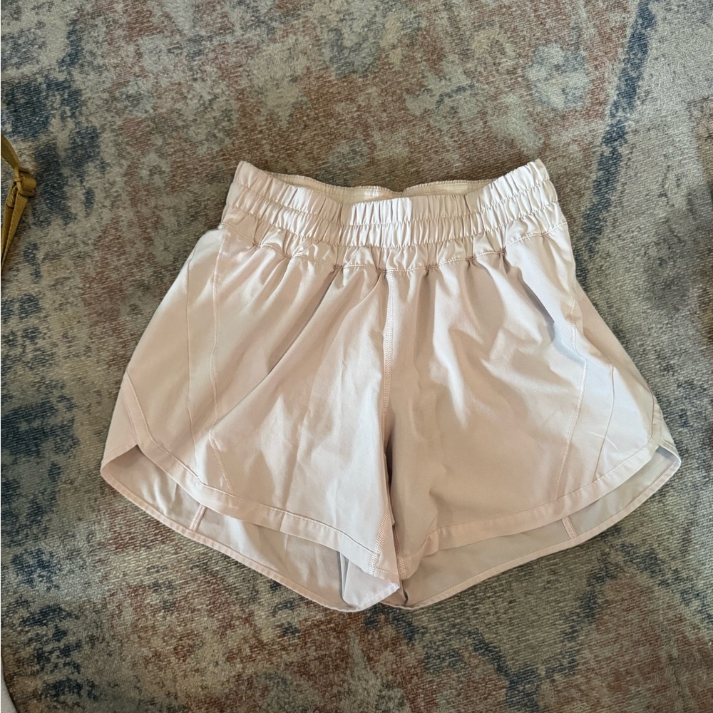 Lululemon Athletica Soft Pink Athletic Shorts